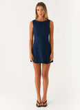 Rochelle Denim Mini Dress Blue