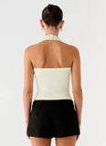 Scarla Halter Top Yellow