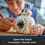 LEGO Star Wars BB 8 Astromech Droid Building Toy for Boys Girls Play Display Building Kit W Spinning Head Action Burner Arm for Kids Fans Ages 10 Gift Idea for Birthdays 75452