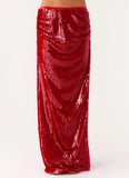 Amosa Maxi Skirt Fuchsia