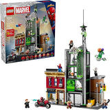 LEGO Marvel Spider Man vs Oscorp Building Toy Pretend Play Set W 8 Toy Minifigures for Boys Girls Ages 10 Super Hero Building Blocks for Preteens Idea for Birthdays 76324