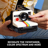 LEGO Ideas Polaroid OneStep SX 70 Building Set for Adults Vintage Polaroid Model DIY Craft Kit Ages 18 Gift for Birthdays 21345