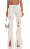 Crinkle Two Piece Set in White