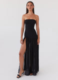 Eden Strapless Maxi Dress Black
