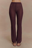 Malani Wide Leg Knit Pants Chocolate