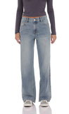 Mid Rise Baggy Jeans in Faded Blue