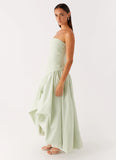 Misa Bubble Maxi Dress Mint
