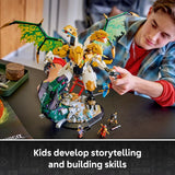 LEGO NINJAGO Ultra Dragon Battle 71872 Collectible Building Toy for Boys Girls Ages 12 Display Set for Bedroom or Desk 4 Minifigures 2178 pieces Gift Ideas