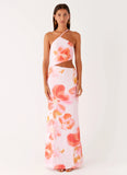 Riano Cut Out Maxi Dress Blushing Blossom