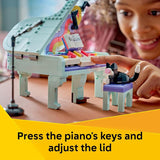 LEGO Creator 3 in 1 Music Decor Piano with Cat 31392 Building Toys for Girls Boys Ages 9 3 Building Options Bedroom or Desk Decor 485 pieces Gift for Birthdays