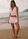 Pinki Beaded Halter Top Pink