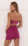 Rhinestone Bodycon Dress in Mauve