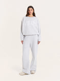 Light Grey 4th Avenue Slogan Oversized Sweatshirt