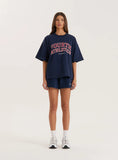 Navy Fourth Athletics Oversized T Shirt
