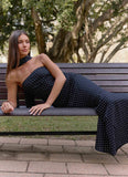 Under The Pagoda Maxi Dress Black Polkadot