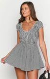Raldo Black Gingham Playsuit