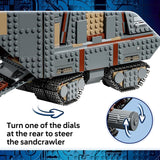 LEGO Star Wars Offworld Sandcrawler and Mudhorn 75453 Building Toy for Boys Girls Ages 14 Movie Playset 5 Minifigures Grogu Figure 1683 pieces Gift for Birthdays