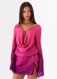 Rafaella Mini Dress Fuchsia Violet Ombre