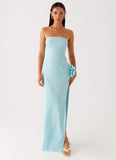 Fenway Strapless Maxi Dress Mint