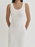 Cream Knit Maxi Dress