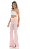 Pant in Swirl Pink Print