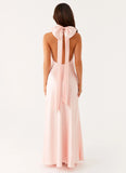 Siani Backless Maxi Dress Pink