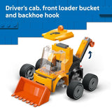 LEGO City Rides Construction Loader Building Toy for Kids Pretend Play Set for Boys Girls Ages 5 Construction Toy W Backhoe Loader Bucket Minifigure Gift Idea for Birthdays 60483