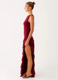 Hendrix Maxi Dress Raspberry Wine