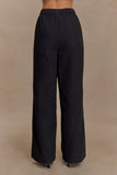 Campbell Cotton Wide Leg Pants Black