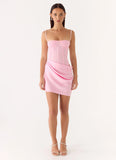 Kalila Corset Mini Dress Pink