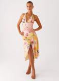 Kayce Midi Dress Sunburst Floral
