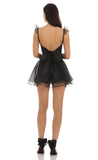 Corset A line Romper in Black