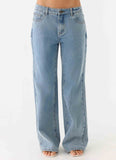 Aesha Low Rise Denim Jeans Light Denim