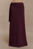 Bowie Low Rise Knit Maxi Skirt Dark Chocolate