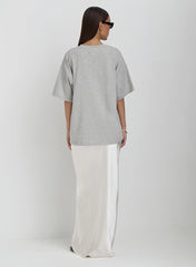 Grey Soleil Embroidered T Shirt