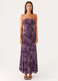 Alexandrite Midi Dress Purple
