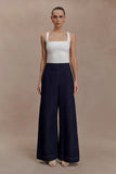 Maral High Waisted Dart Jeans Washed Indigo Blue