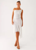 Huntah Midi Dress Ivory