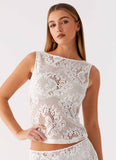 Virelle Lace Top Ivory