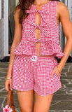 Baxter Red Gingham Shorts