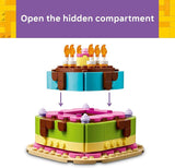LEGO Birthday Party Cake Building Toy for Boys Girls Ages 7 Birthday Decoration with 10 Candle Accessories Craft for Kids 40815