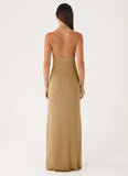 Cassira Shimmer Maxi Dress Shimmer Gold