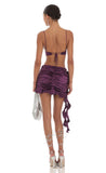 Rose Tassel Two Piece Set in Purple