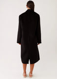 Gianni Double Breast Coat Black