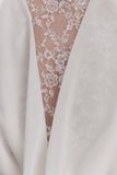 Arra Chiffon And Lace Halter Mini Dress White