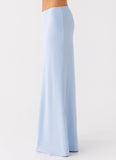 Like A Flower Maxi Skirt Baby Blue