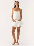 Samah Top White