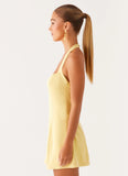 Remi Halter Mini Dress Yellow