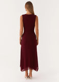 Murphy Maxi Dress Deep Maroon