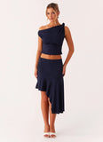Viola Midi Skirt Navy